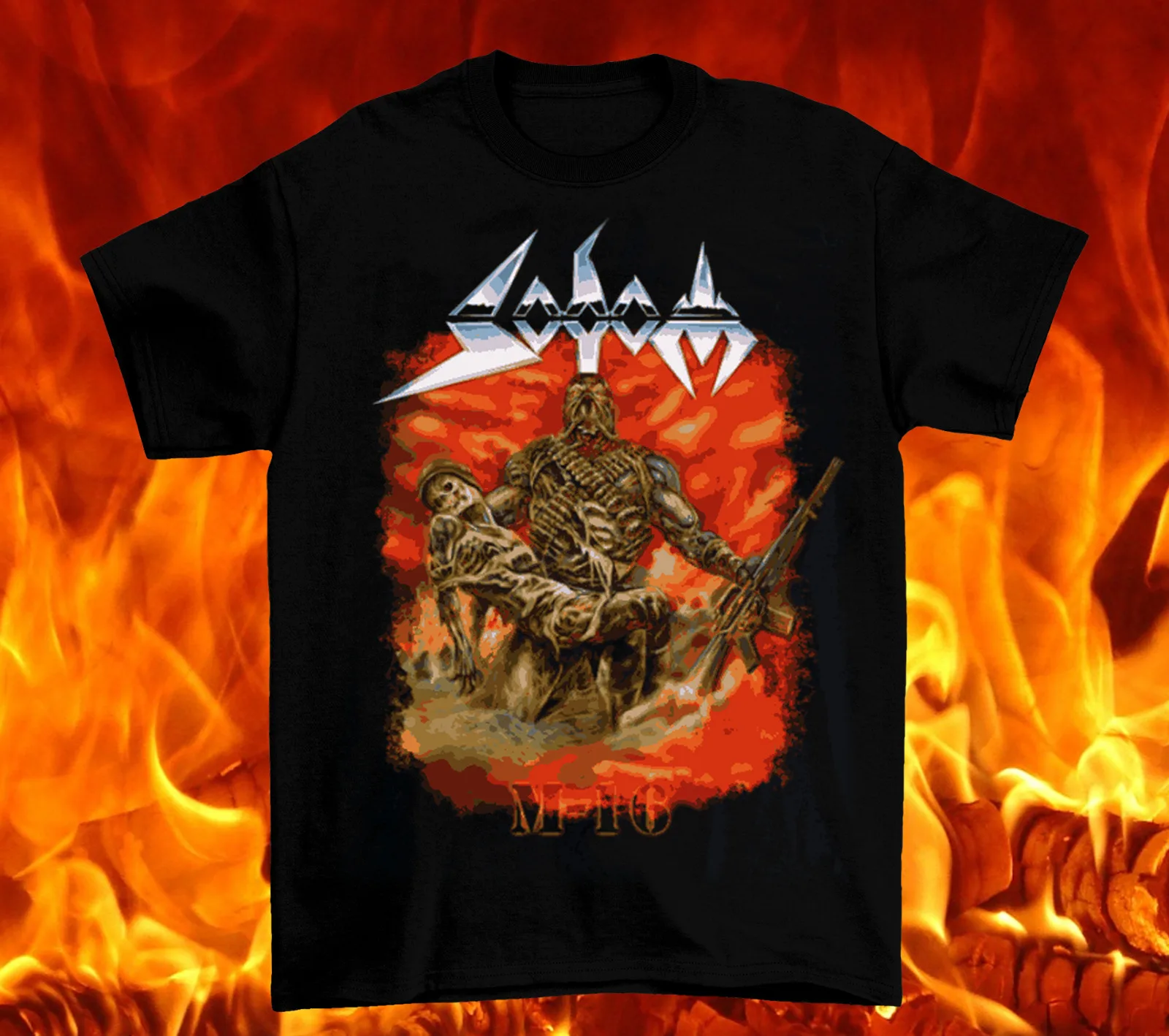 SODOM - M-16 schwarz Classic Short Sleeve All size Gift Shirt AC406