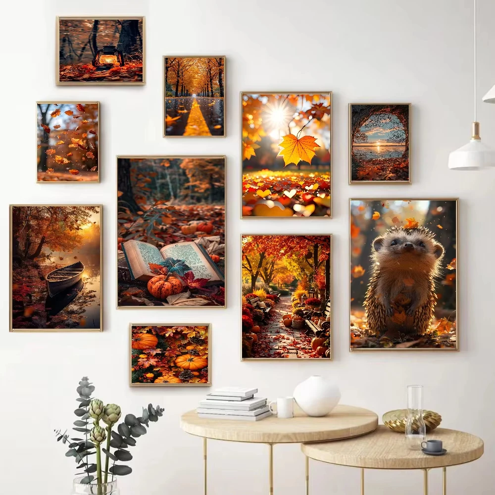 

50X70CM Adult 1000PCS Paper Jigsaw Puzzle Autumn Yellow Pumpkin Stress Relief Entertainment Children Toy