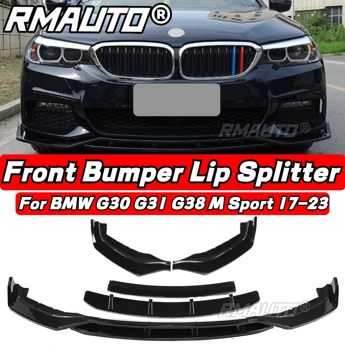 G30 G31 G38 Lip Front Bumper Lip Spoiler Splitter Diffuser Guard Body Kit For BMW G30 G31 G38 M Sport 2017-2023 Car Accessories