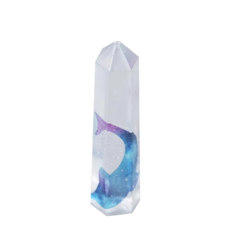 E21F 10 Pcs/Set Crystal Point Tower Epoxy Resin Mold Jewelry Pendant Silicone Mould DIY Crafts Ornaments Home Decoration Mold
