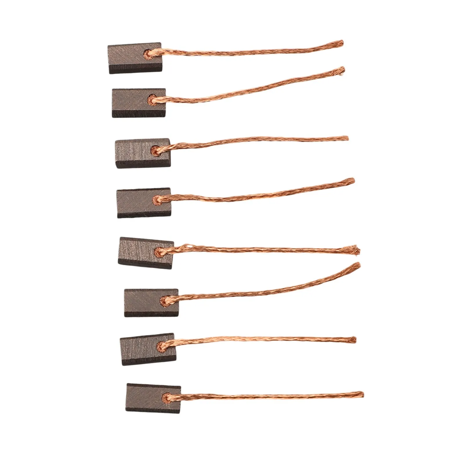 8pcs Replacement Carbon Brushes for Motors Suitable for Vehicles with Low Contact Resistance and High Metal Content