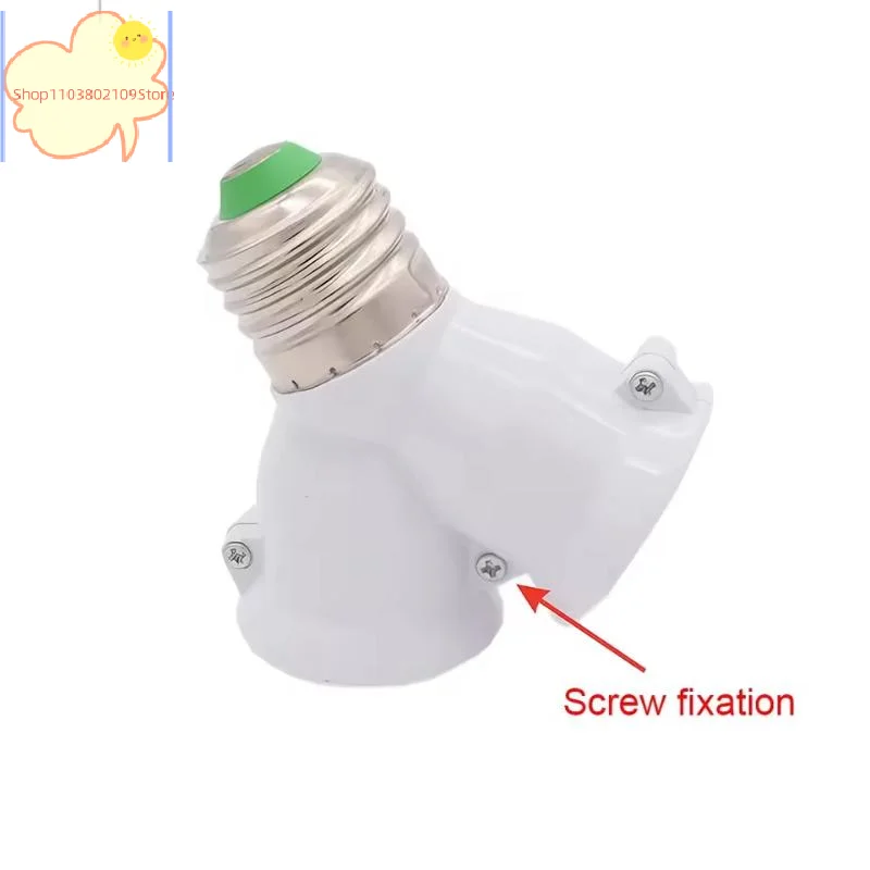 【HT】【HT】E27 1/2 Conversion Head Bulb Socket Creative 2-e27 Lamp Holder Extender Distributor Converter Plug