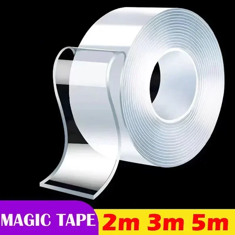 5m 3m Super Strong Double Sided Adhesive Tape Car Bedroom Kitchen Bathroom Outdoor Living Room Double-sided Tape Extra Strong