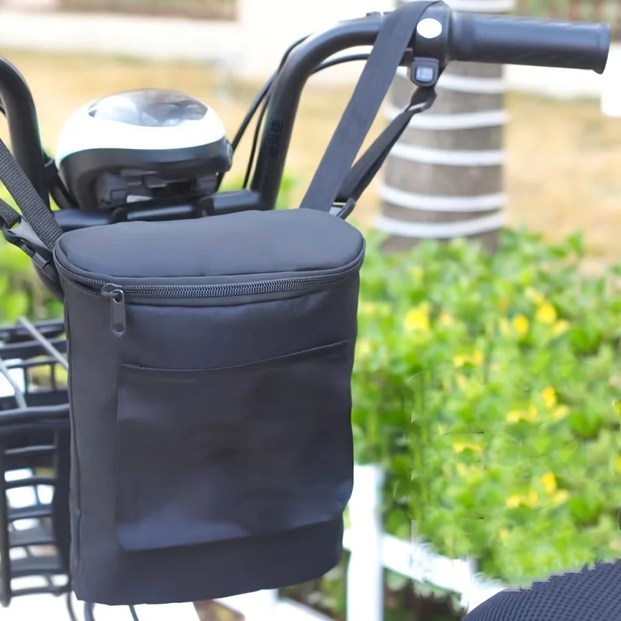 Multifunktionale Große Fahrrad-Vordertasche mit Reißverschluss-Aufbewahrungsbeutel für E-Bike und Motorrad Zubehör – Detail 3