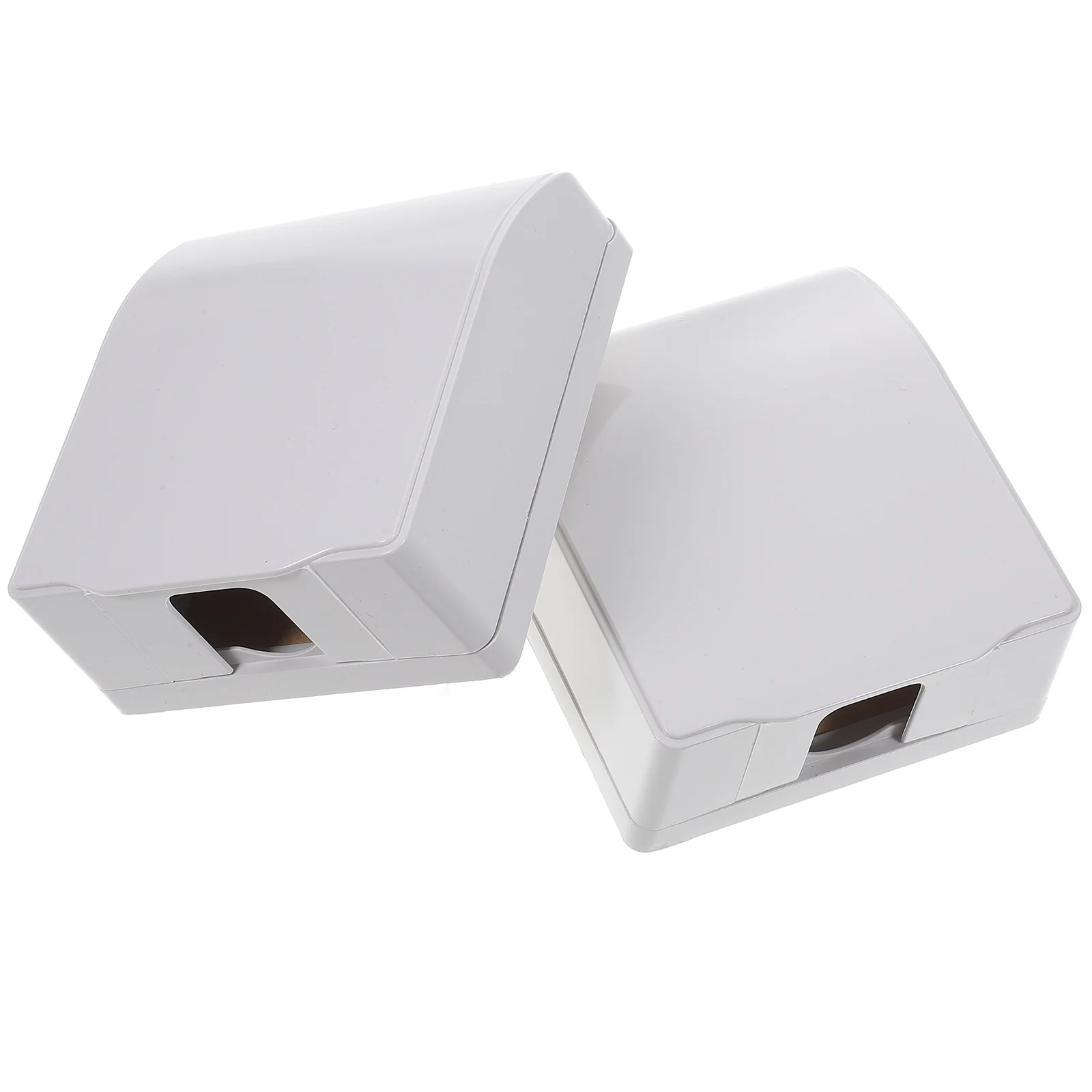 

2Pcs White Waterproof Socket Durable PVC Wall Plate Guard Outlet Protection for Home Office School Hospital Restaurant