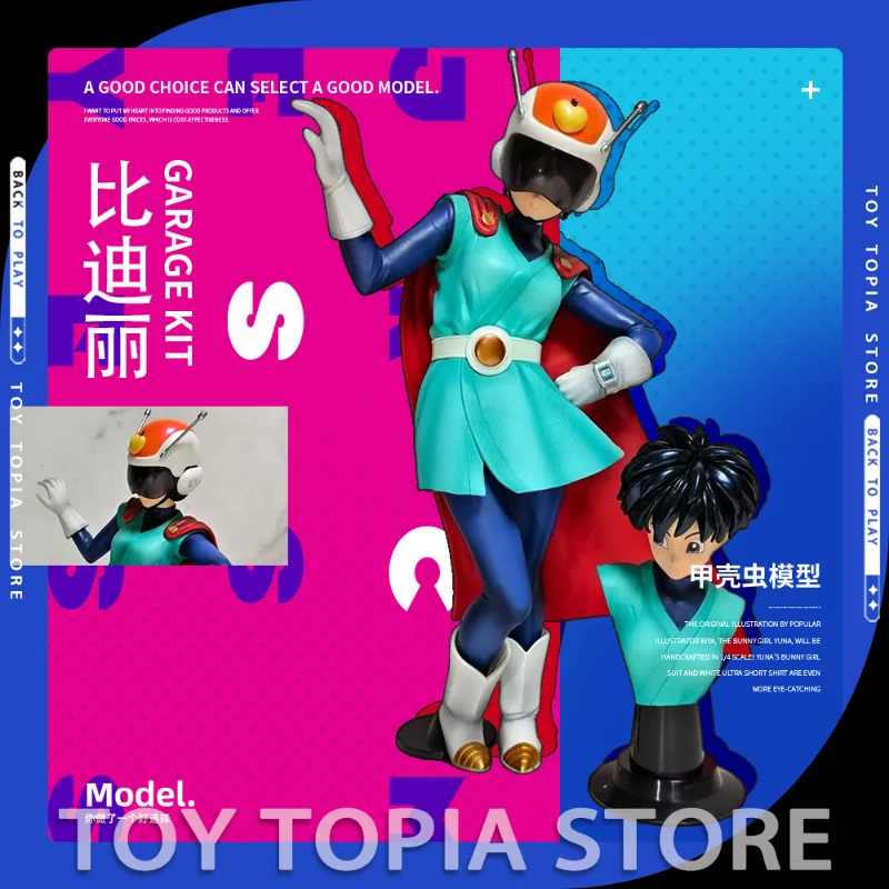 

2025 Dragon Ball Z Videl Superman Figure Double-end Cope Replace Heads Videl Action Figures Gk Statue Collection Model Toys Gift