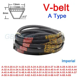 1Pcs A Type Triangle Belt V-belt A-19 A-20 A-21 A-22 A-23 A-24 A-25 A-26 A-27 A-28 ~A69 for Automotive Agricultural Equipment