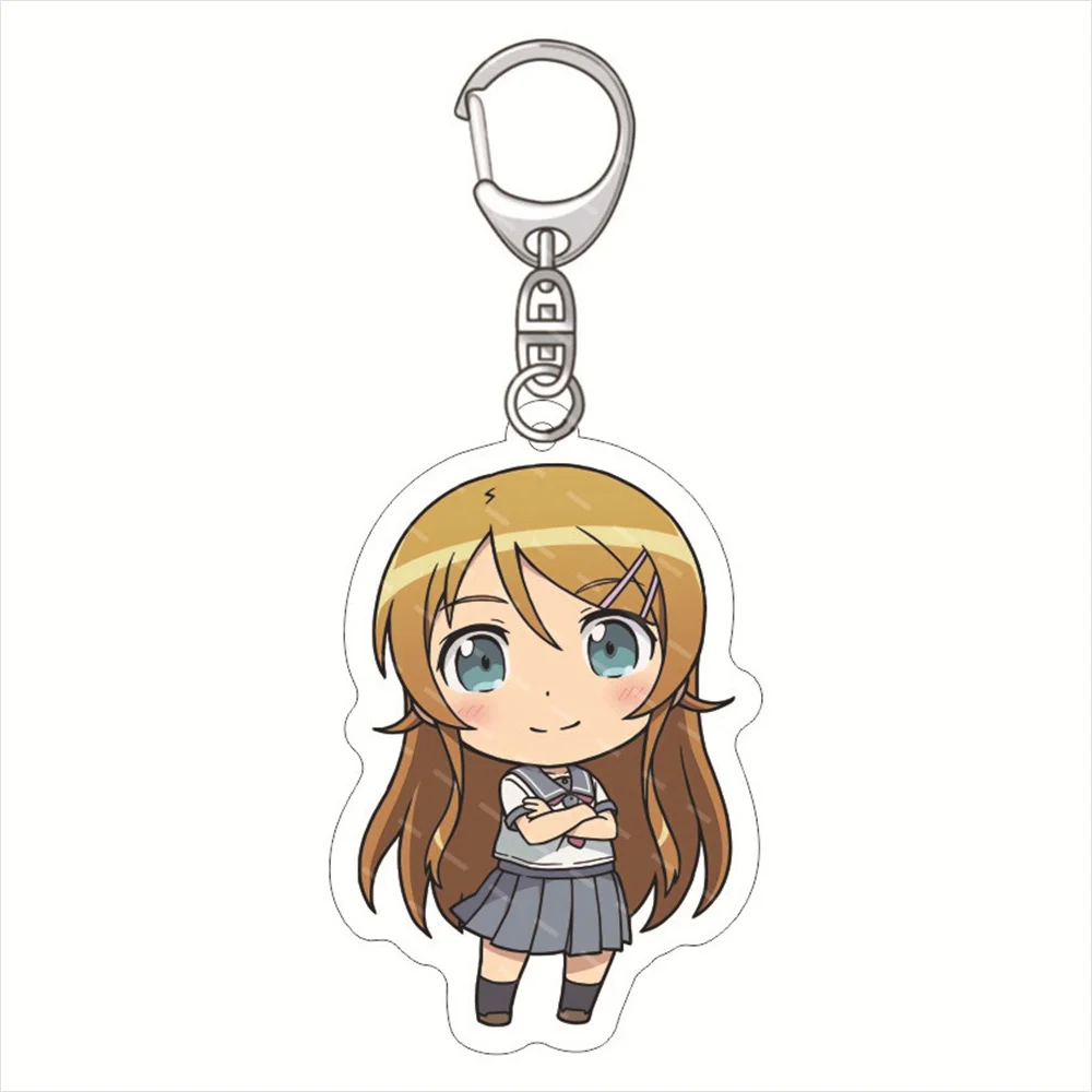 

New Anime my little sister can t be this cute Acrylic Figure car Keychain BOOKbag Keyring Pendant for friend Toy Gift