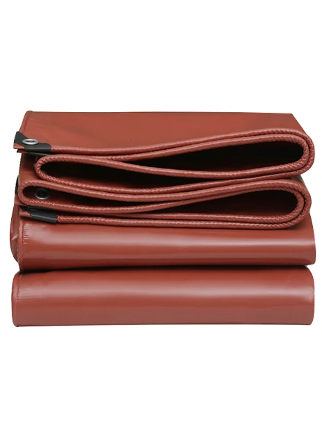 

PVC Tarp 12 X 20ft Heavy Duty Tarp Waterproofing Anti Abrasion PVC Tarp for Canopy Roof Tent Camping Boat Patio Pool RV Brown