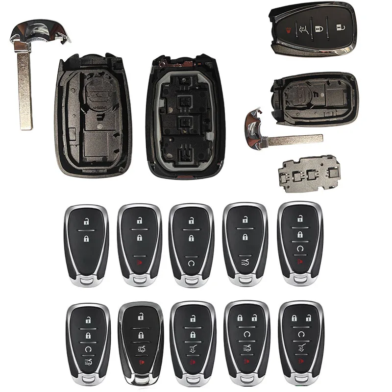 

Replacement For For Chevrolet Cruze Camaro Sonic Malibu Equinox Spark Volt Bolt EV Trax Equinox Traverse Remote Smart Key Shell