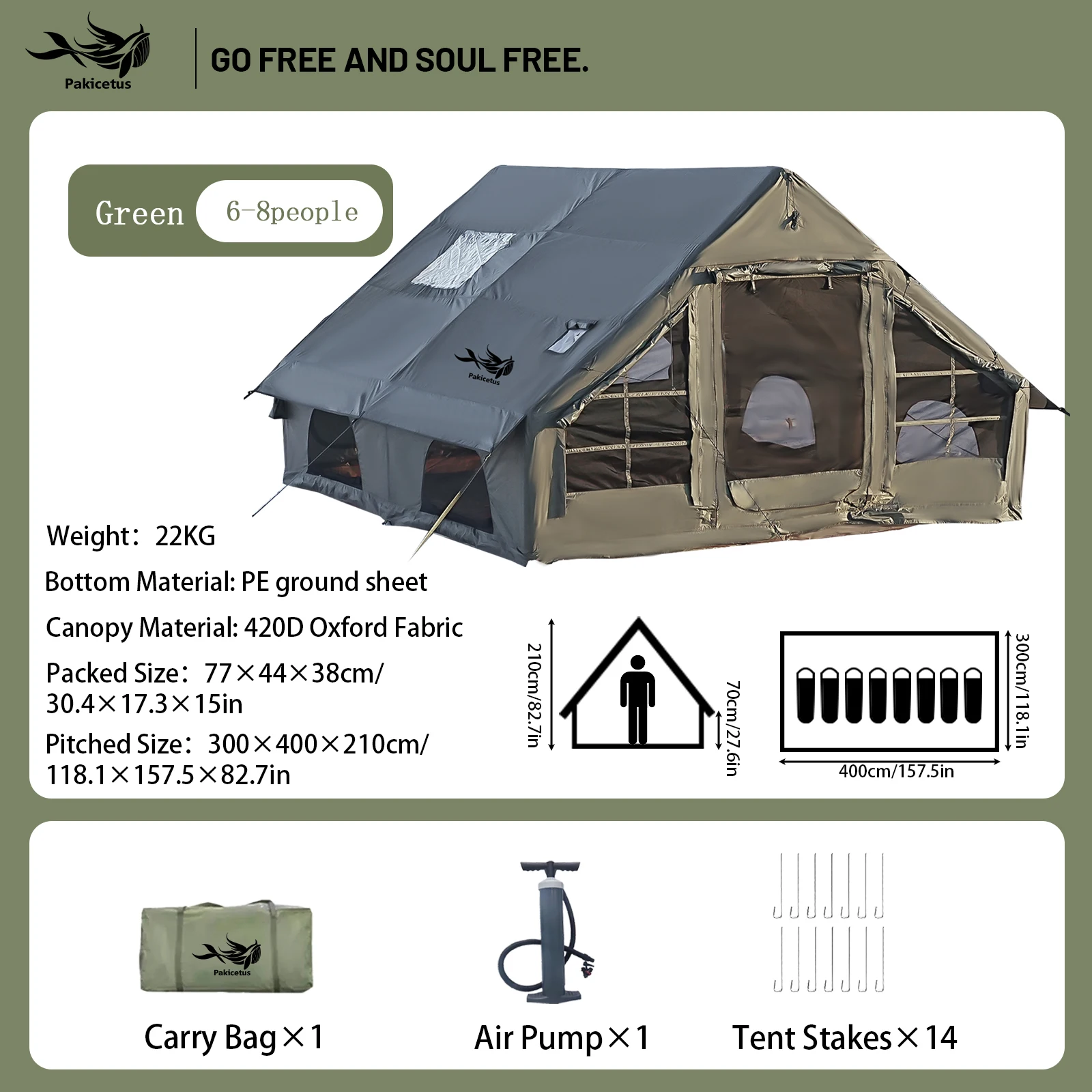 PAKICETUS เต็นท์เป่าลมรุ่นอัพเ - Outdoor Hunting House บทวิจารณ์และราคา