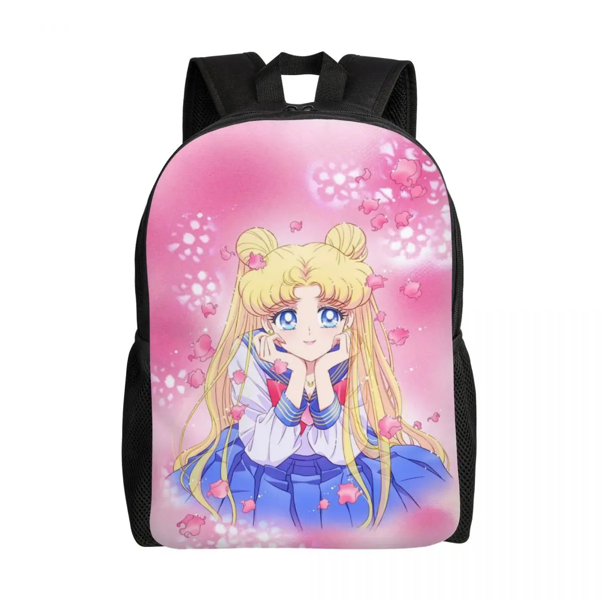 

Рюкзаки с 3D принтом Sailors Moons для девочек и мальчиков, школьные дорожные сумки в стиле аниме, мужские и женские сумки для книг, подходят для 15-дюймового ноутбука