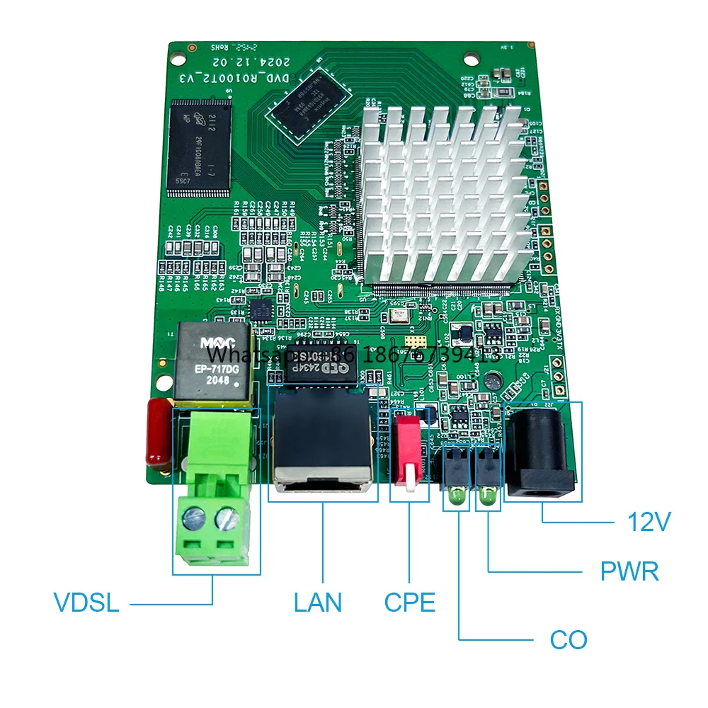 GXCOM VDSL2 Network Extender CO/CPE | 3KM Long-Range Transmission Over Telephone Wire & Phone Line