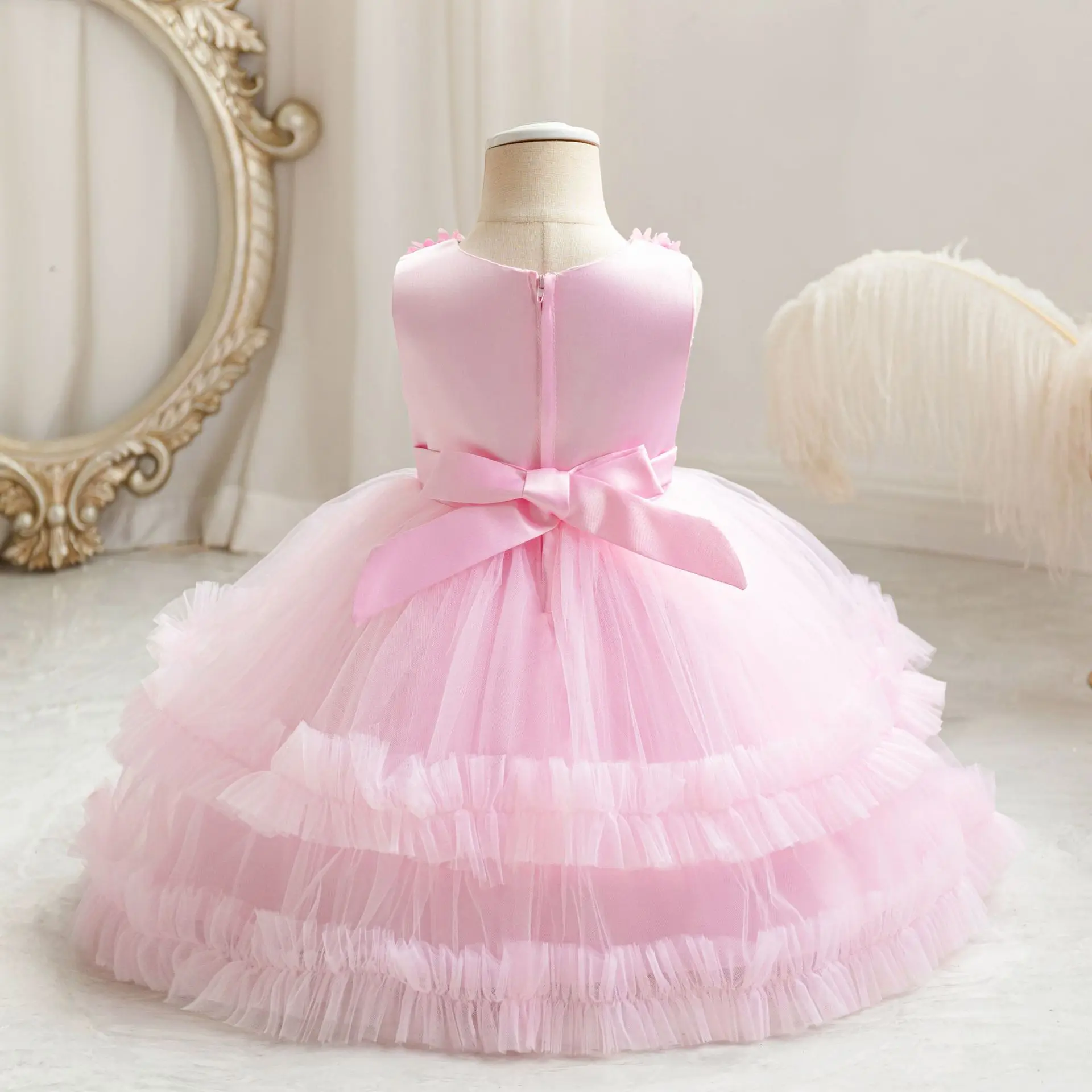 ازياء فراشة للفتيات ، ازياء حديثي الولادة للأطفال ، فساتين وصيفة الشرف ، كرنفال ، سهرة ، زفاف ، تعميد ، 1-3 سنوات ، الصيف