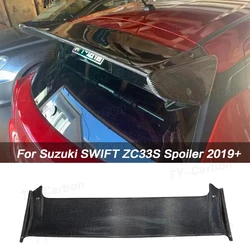For Suzuki SWIFT Sport ZC33S 2018-2024High Quality Real Carbon Fiber Tailgate Trim Rear Spoiler Car Accessories FRP Greddy Style