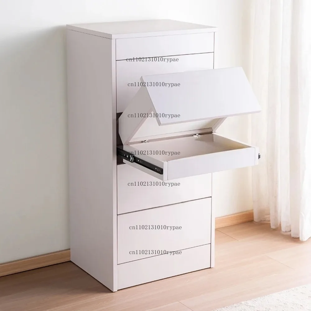 Laminierter Schrank mit verstecktem Fach, Schublade, Aufbewahrungsschrank für das Wohnzimmer
