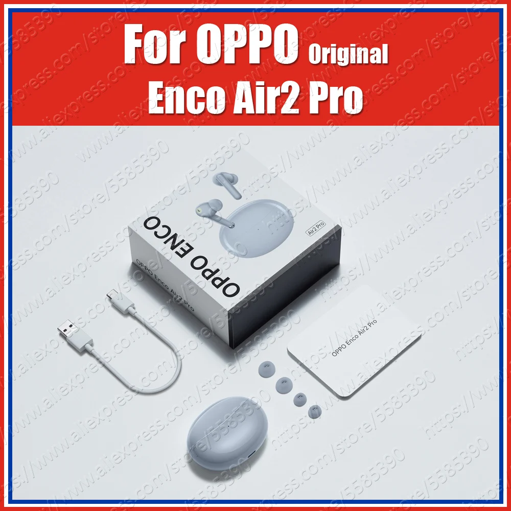 

OPPO Enco Air2 Pro Wireless Noise Cancelling Earbuds, Bluetooth Earphones, Headset, Original, ANC, TWS, BT 5.2, ETE21