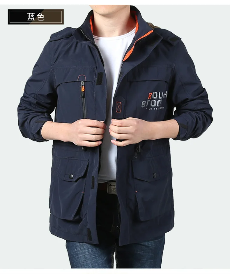 Winter and Autumn Outdoor Casual Windbreaker, Mid-aged Jacket with Added Insulation and Breathable Fabric, Men's Coat