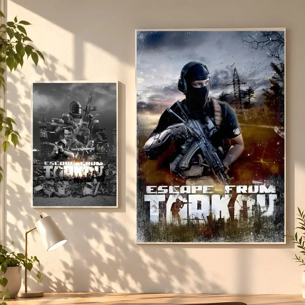 Game Escape From T-TarkovS Poster Creative Room Art For Dorm Bedroom Study Apartment Home Gift