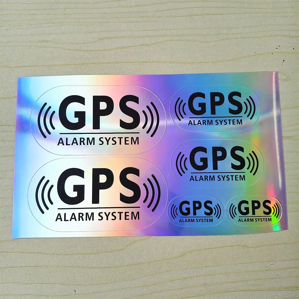 

Reflective Laser GPS Alarm System Motorcycle Bicycle Stickers Waterproof DIY Car Window Side Rear Windshield Decorative Decals