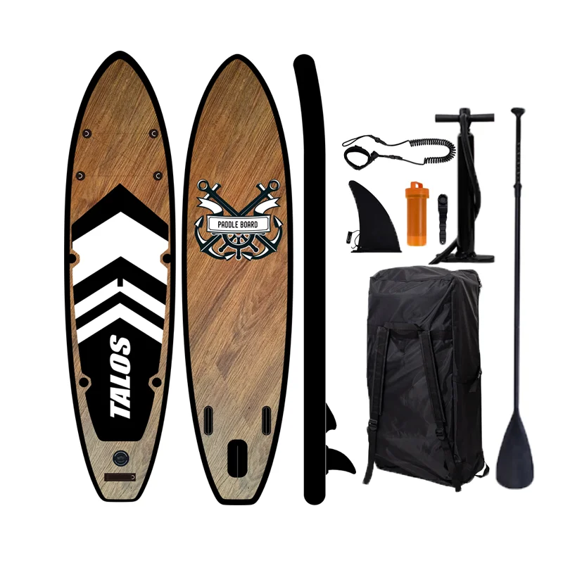 Custom new design water sports 2 people  inflatable stand up paddle board  sup wood surfboard