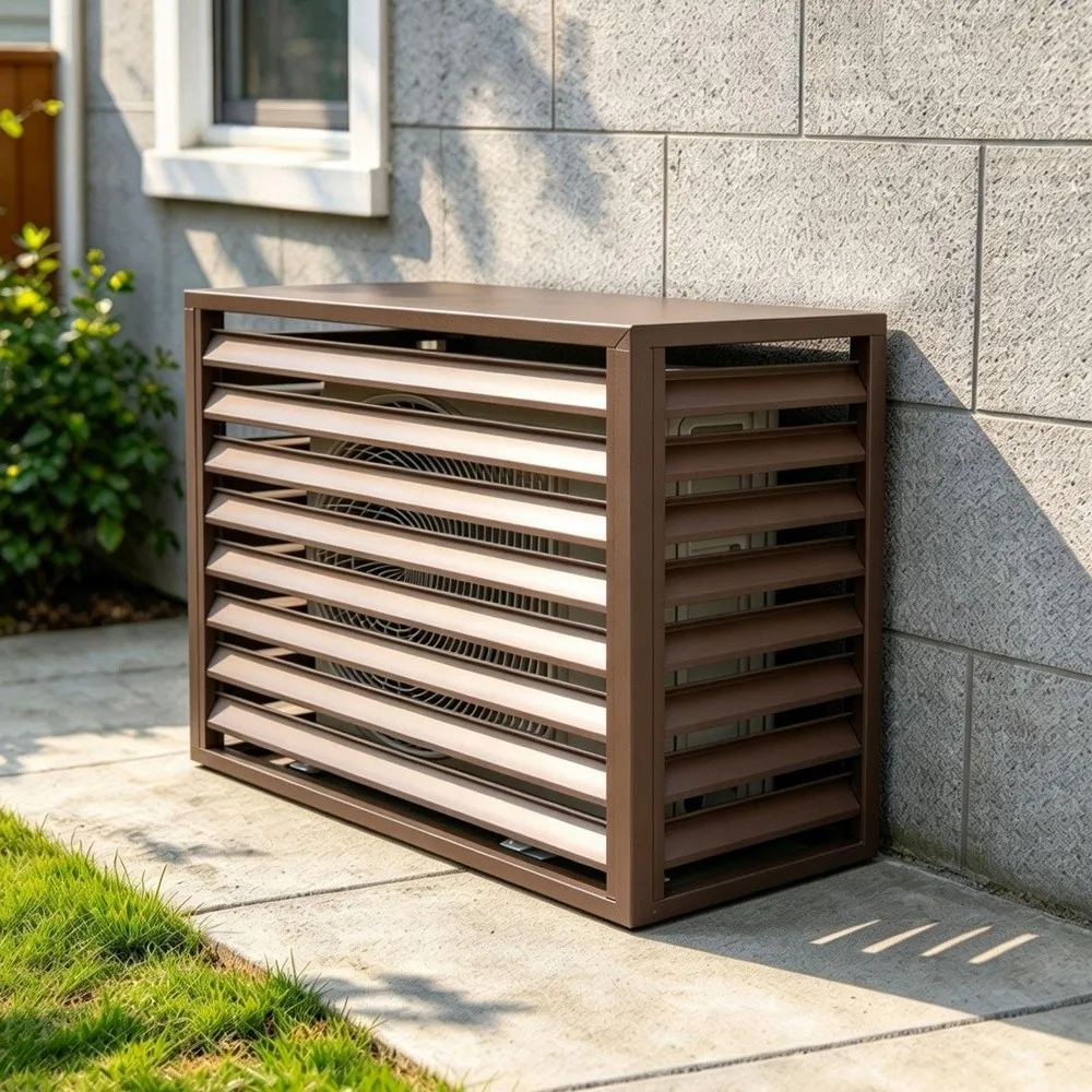 Aluminum Heat Pump and air Conditioner Covers Outdoor air Conditioner Unit Covers mini Split Condenser Fences Backyard