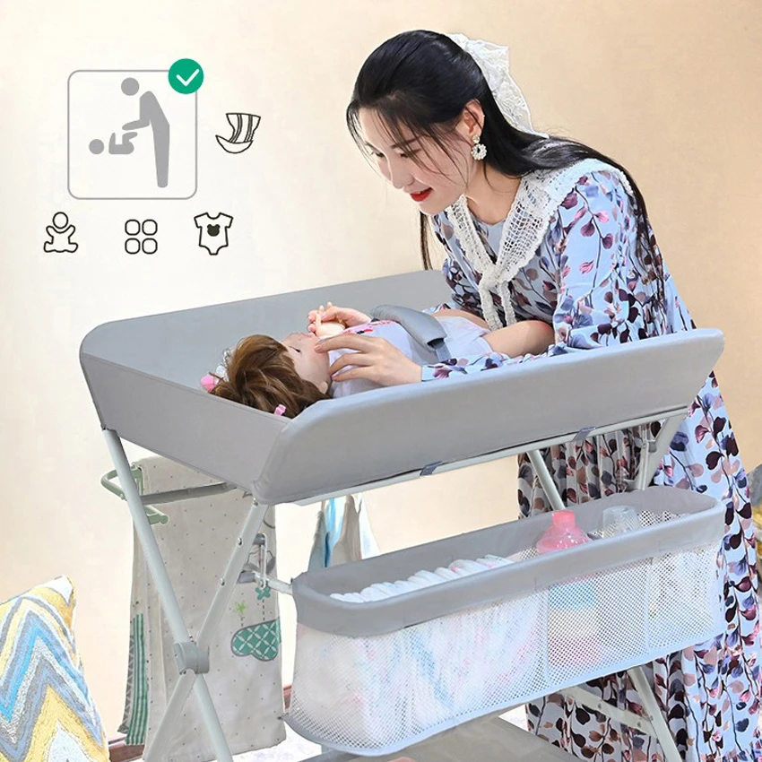 Diaper table Baby care table portable multifunctional foldable bath baby bed changing diaper touch table