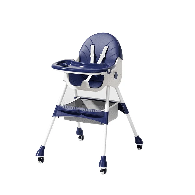 كرسي طعام للأطفال متعدد الوظائف قابل للطي، كرسي هزاز عالي الطاولة للأطفال الصغار، كرسي وقت تناول الطعام في المطبخ للأطفال #2