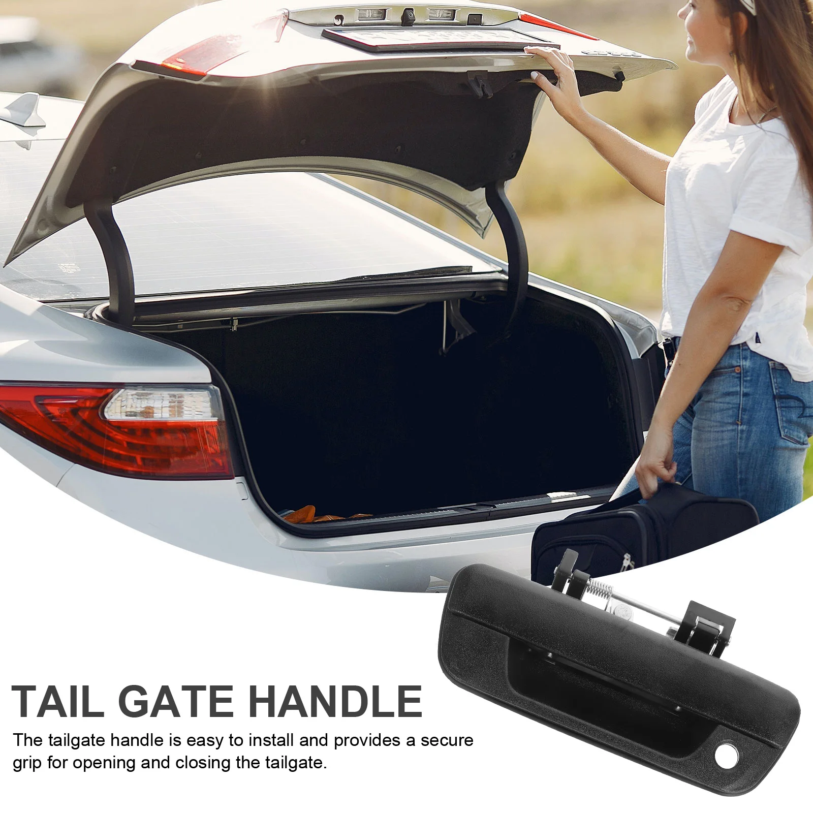 

Truck Trunk Opener Tailgate Latch Car Door Outer H Accessories Rear End Replacement Part Plastic Trunk Supply Durability