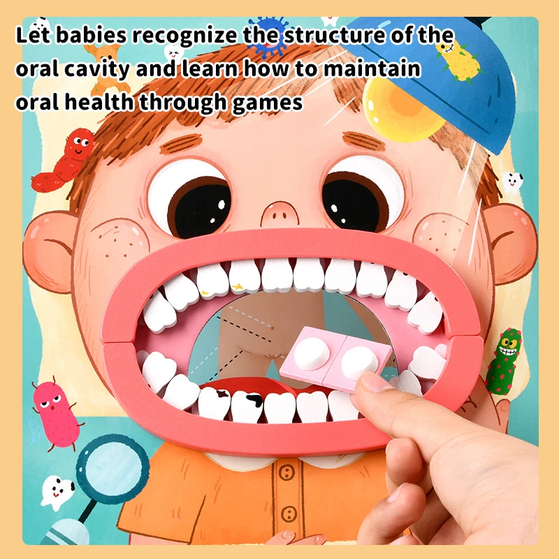 Children\'s Doctor Scene Pretend Play Dentist Play Set Educational Toy Family Parent-Child Interaction Go To The Dentist Game Toy