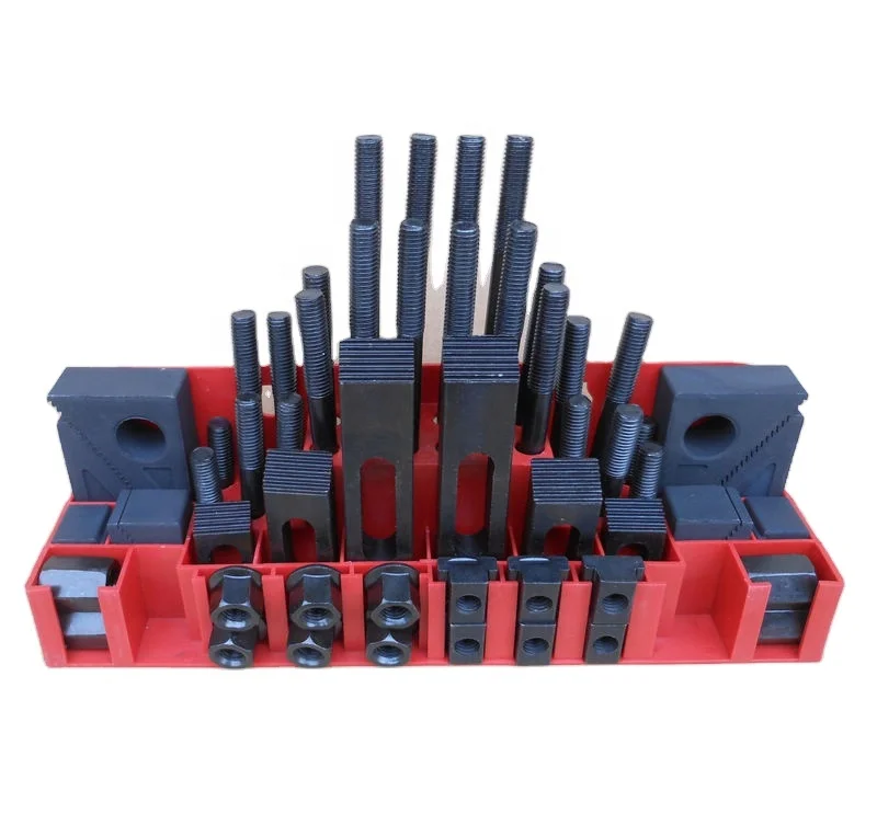 

HLTNC Hardening Quality Milling Machine Clamping Set M8 58pcs Mill Clamp Kit Vice,clamping Tool A3 Material Heat Deal for CNC