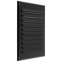 250x250mm Metal Louver Vent Cover Square Vent Exterior Wall Grille Cover Heating Cooling & Vents Plate Insect Screen Cover 4