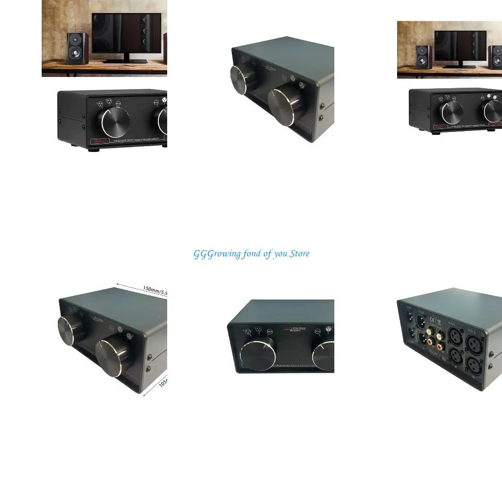 

H9EB Balanced to 3In 3Out Stereo Converter Selects Distributor Sound Switches