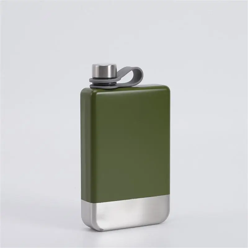 Small Flagon Durable Portable Matt Black Red Stylish And Durable Flask Flagon Portable Barware Safe Fashionable Blue Army Green