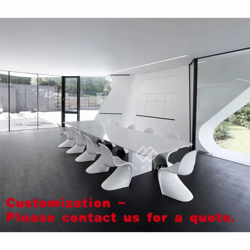 

custom.Modern White Marble Design Office Boardroom Hotel 20 Person Conference Table Office