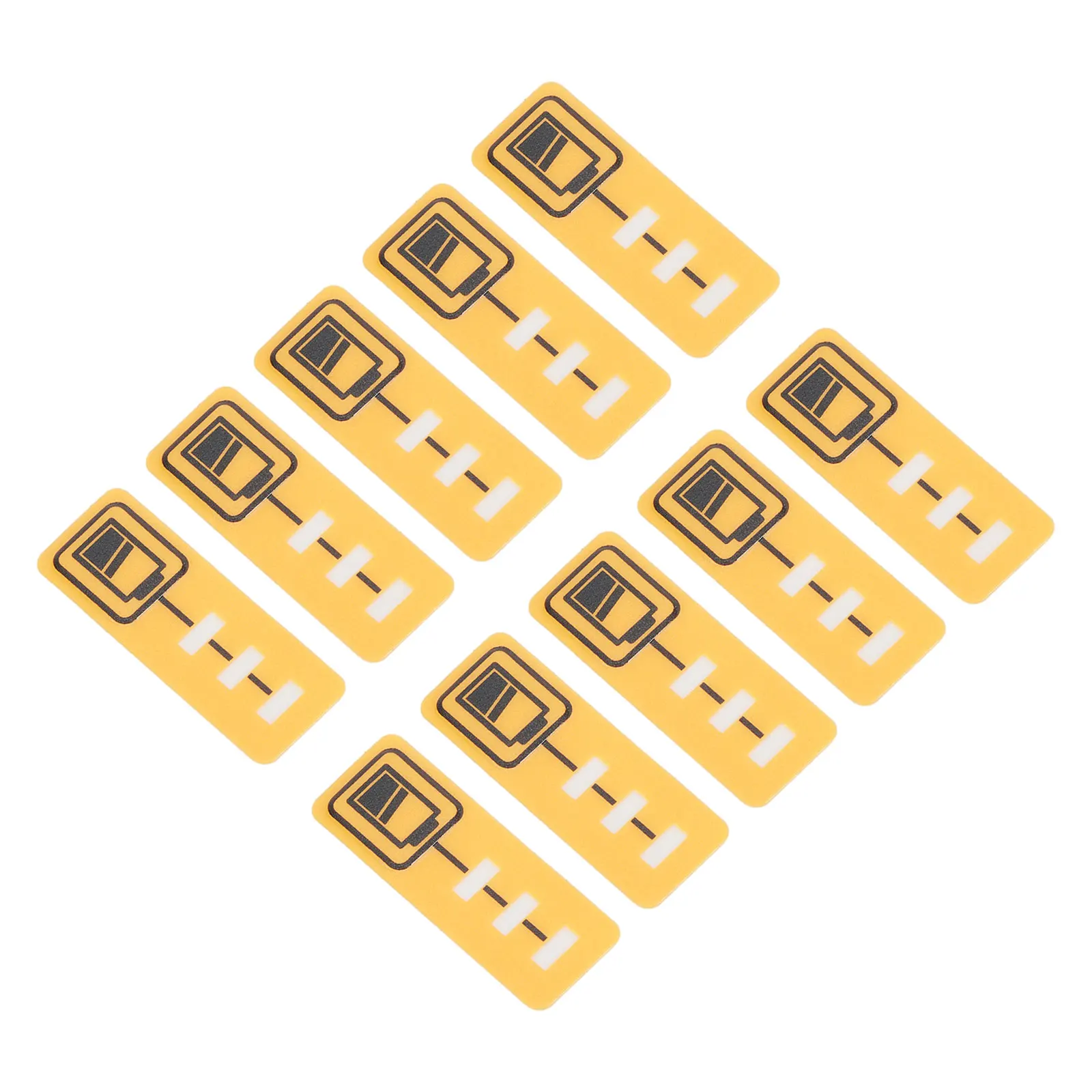 

10pcs Battery Key Sticker Replacement Stickers For 18V 14.4V Lithium Battery For DCB182 DCB140 Power Tool Accessory