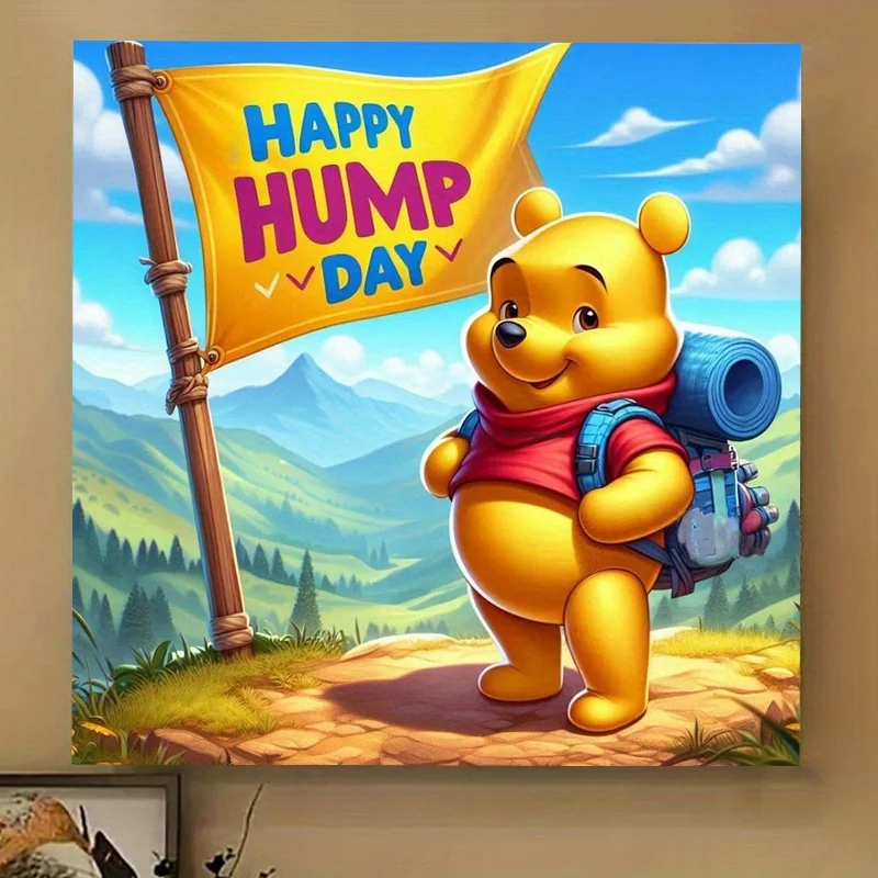 مجموعة أرقام طلاء للبالغين قطعة واحدة - جبل تسلق ديزني ويني ذا بوه، 40 × 40 سم / 15.7 × 15.7 بوصة، ألوان مصنوعة يدويًا - ملء أوي