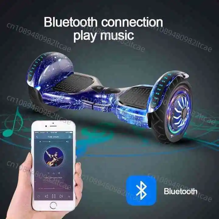 Kids LED Light Bluetooth Music Two Wheel Self-balancing Hoverboards Car Smart Balance Electric Scooter