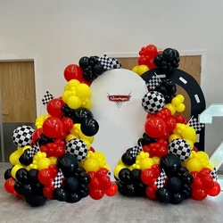138Pcs Cartoon Car Balloons Arch Garland Kit Foil Ballon Kids Birthday Party Decoration Air Globos Supplies Baby Shower Kids Toy