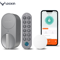 Lockin G30 Smart Door Lock Keyless Entry Tuya Bluetooth Fingerprint Password Smart Lock Work with Alexa Google DIY EU Lock