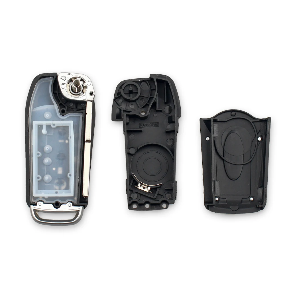 KEYYOU 433mhz Modifeed Car Remote Key DIY for Ford Fusion Focus Mondeo Fiesta Galaxy HU101 Blade Vehicle Flip Key 4D40 4D46 Chip