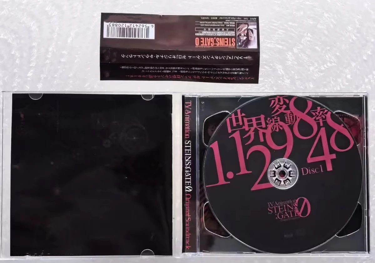 Anime Steins Gate 0 Takeshi Abo Music CD Greatest Hits OST Album 2pcs Music Record Cosplay Walkman Soundtracks Box Collection