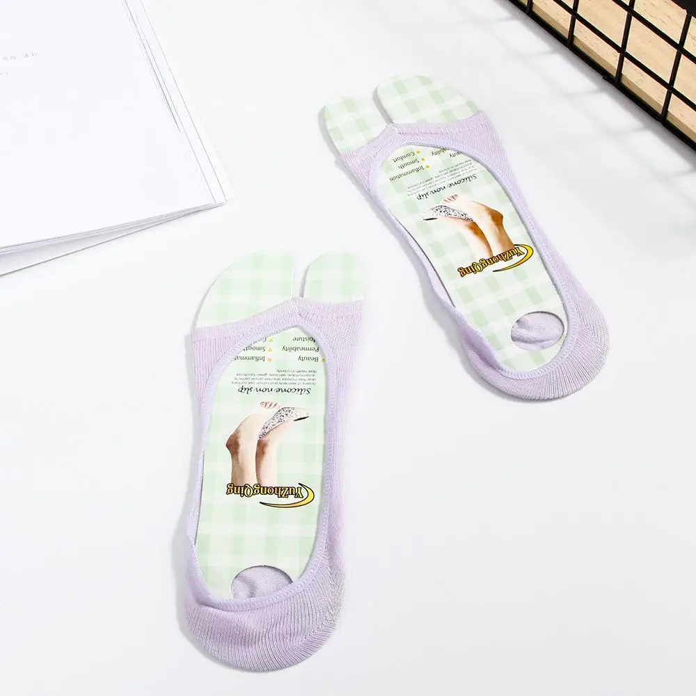 

Sale Girl's Fashion Anti Slip Ankle Peep-Toe Hosiery Open Toe Invisible Low Cut Socks Anti-skid Socks Boat Socks Stealth Socks