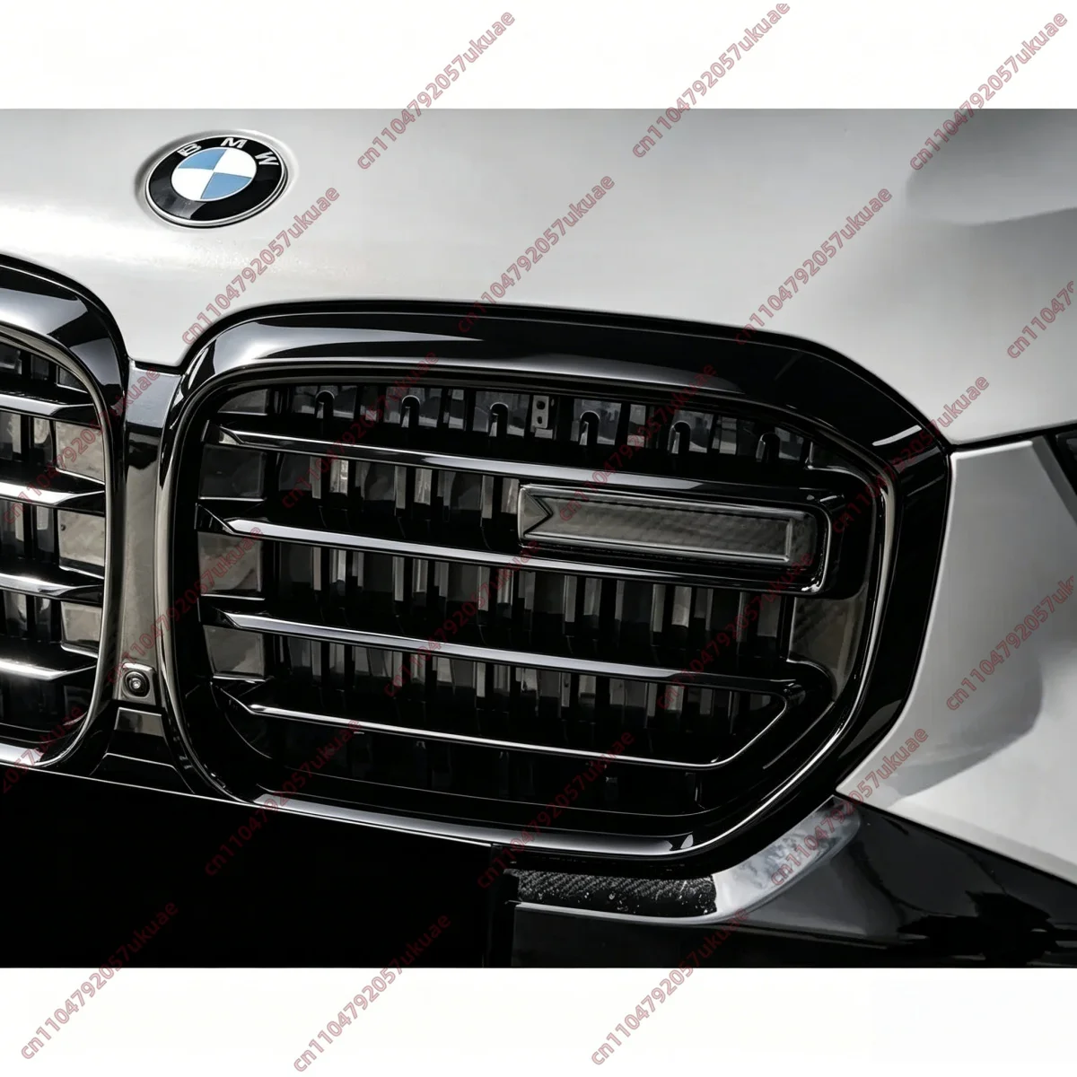 Front Bumper Grille Moulding Strips Trim for BMW X5 G05 2023-2026 ABS Upgarde X5M LCI Center Grill Replacement Body Kits Tuning