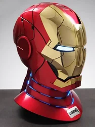 Marvel Electric Iron Man 1:1 MK50 MK5 Helmet Voice Control Eyes With Light Model Toys For Adult Technology Wearable Xmas Gift