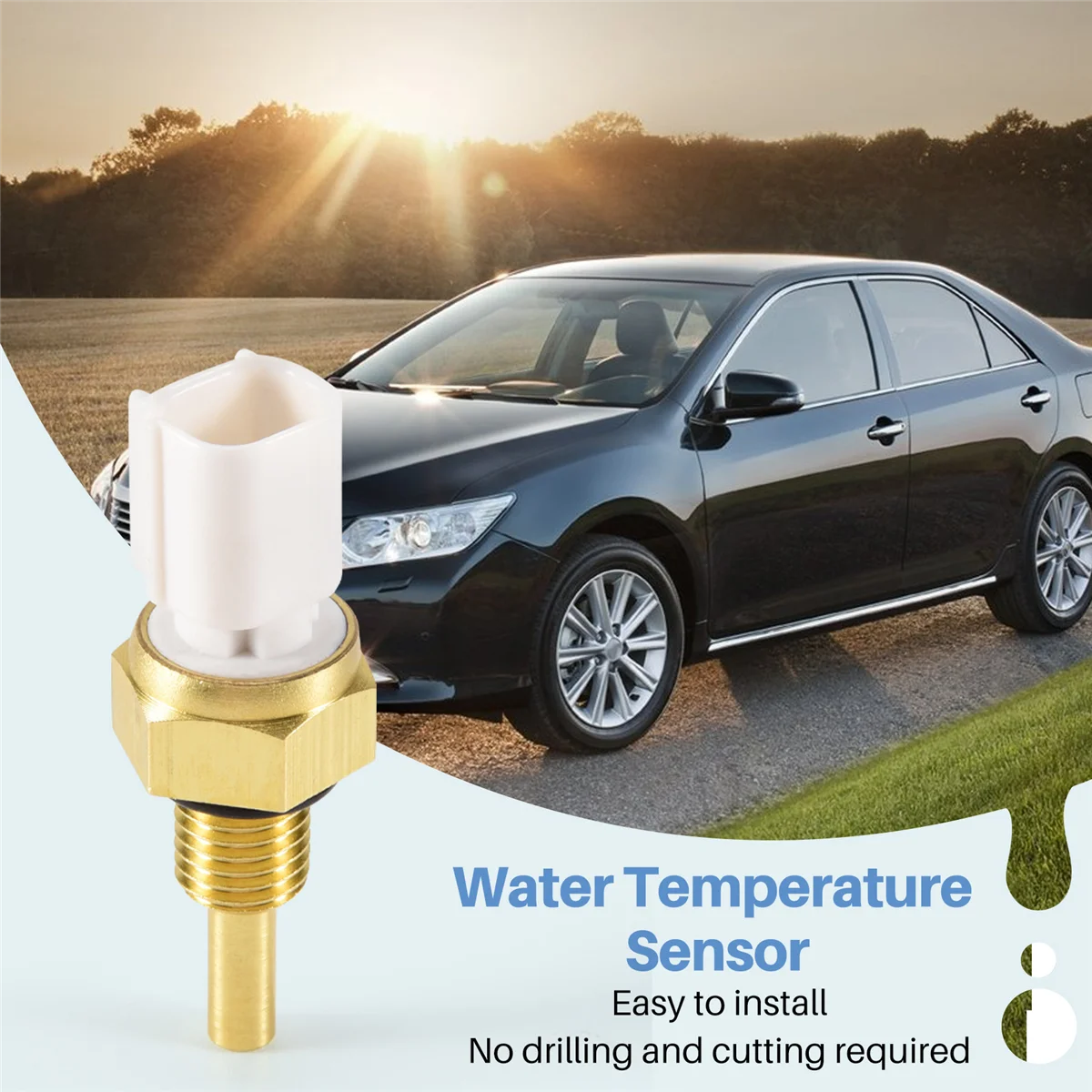 Sensore di temperatura dell'acqua del liquido di raffreddamento per Accord FIT 37870RWCA01