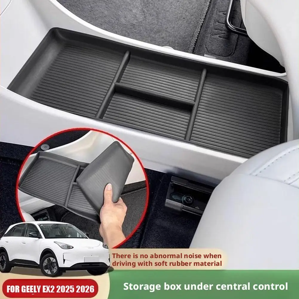 Mittelkonsole Untere Aufbewahrungsbox Hochkapazitäts-Antirutsch-Organizer-Ablage Auto-Innenausstattung Zubehör Für Geely EX2 Geome 2025 2026 – Detail 7