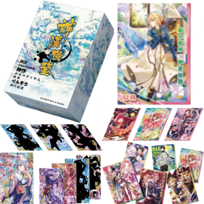 

Card Fun Genuine Divine Manga Tu Jian Cards Sakura Kinomoto Collection Card Rare Asuka Langley Anime Peripheral Gift Toys