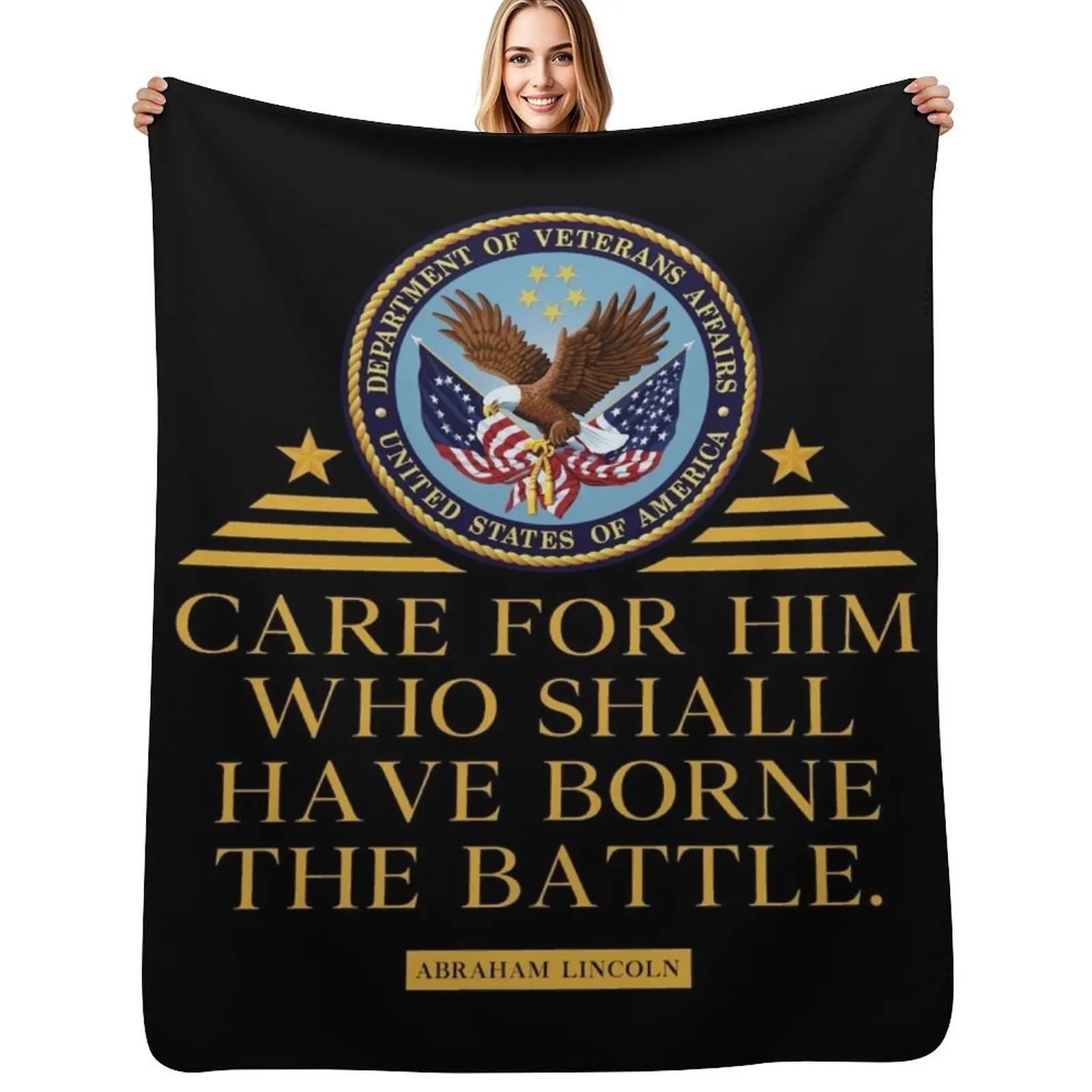 

Awesome Department of veterans affairs Gift Throw Blanket Thin Luxury Designer Multi-Purpose Shaggy Blankets