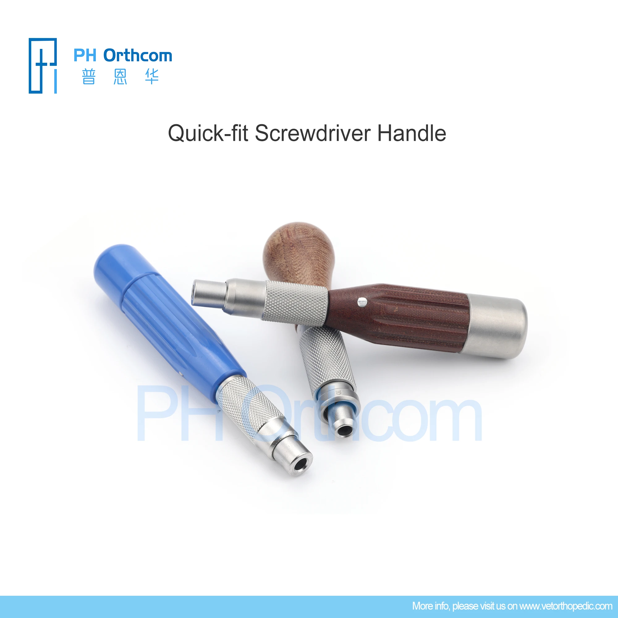 Imagem -02 - Stainless Steel Screwdriver Handle With ao Coupling Connection Purrwoof Veterinária Animais Ortopédica Instrumentos Cirúrgicos